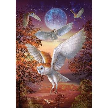 Image 1 of Art Puzzle - Puzzle Moonlight Owls - 1 000 piese