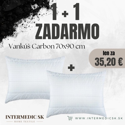 INTERMEDIC SK Vankúš Antistress Carbon antialergický antistresový 70x90