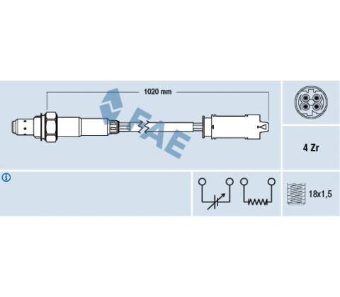 Lambda sonda FAE 77238
