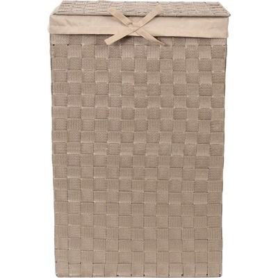 Compactor Кафяв кош за пране с капак Кош за пране Linen, височина 60 cm - Compactor (RAN6895)