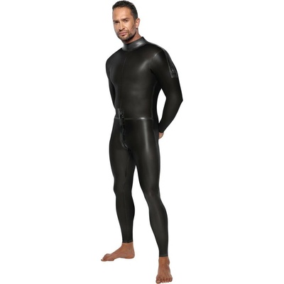 LateX Jumpsuit with Long Sleeves 2910454 Smoky Transparent Velikost S