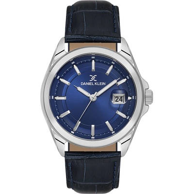 Daniel Klein DK. 6.14206-2 - мъжки часовник, кварцов, 42 mm, син циферблат, 5 ATM, синя кожа