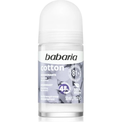 Babaria Deodorant Cotton рол- он против изпотяване с подхранващ ефект 50ml