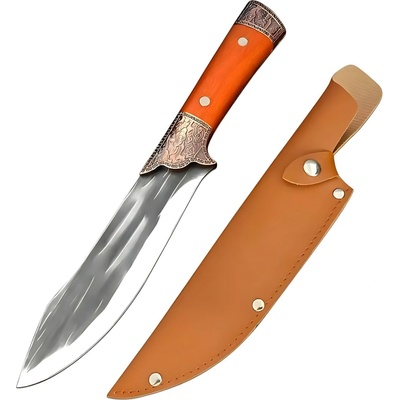 HARAHU Kuchynský nôž DE-33025 - Hnedá/Butcher 17 cm