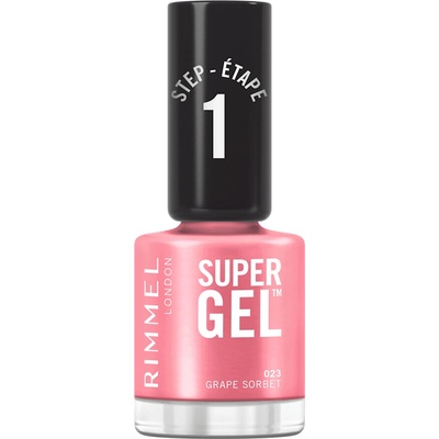 RIMMEL LONDON lak na nehty Super Gel 023 Grape Sorbet 12 ml