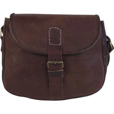 Кафява кожена чанта - Timaq