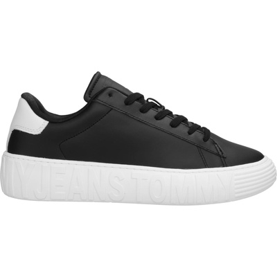 Tommy Hilfiger TOMMY JEANS ESSENTIAL EMBOSSED TRAINERS čierna biela