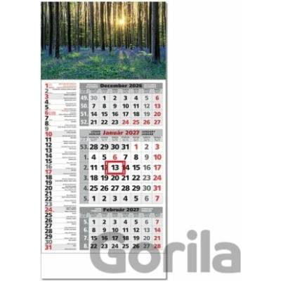 Štandard 3-mesačný kombinovaný nástenný rozkvitnutý les Spektrum grafik 2027