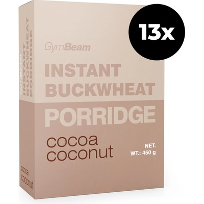 GymBeam Instantná pohánková kaša kokos kakao 13 x 450 g
