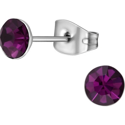 Mabell dámské náušnice z chirurgické oceli AMETHIA CZ22145732-AMETHYSTC45