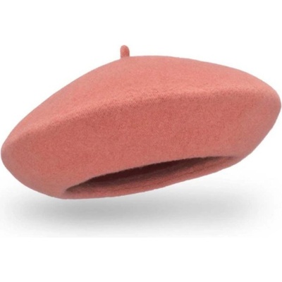 TONAK Starorůžový baret FLORA 100% vlna WOOLMARK