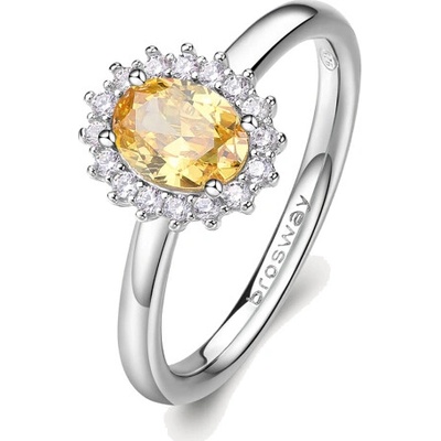 Brosway stříbrný prsten Fancy Energy yellow BWFEY65