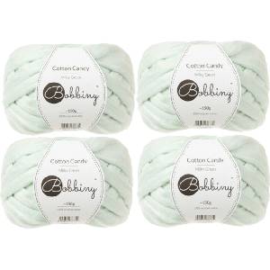 Bobbiny Cotton Candy Milky Green Плетива прежда (CT-Z002)