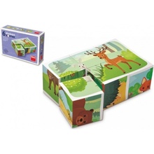 Topa Kocky Kubus Forest Animals Wood 6ks v krabici 125 x 85 x 4 cm