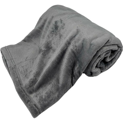 HOME ELEMENTS Mikroflanelová deka sivá I