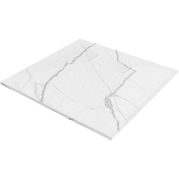 Mexen Hugo квадратен душ поддушник SMC 90 x 90 cm, бял камък - 42159090 (42159090)