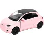 Kinsmart Метална количка Kinsmart - Fiat 500e, 1: 28, розова (53126)