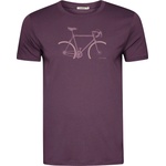 GreenBomb Мъжка тениска GreenBomb Bike Crop Guide T-shirt - Berry Bark (217-0562-0112)