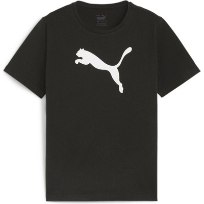 Puma teamRISE Logo Jersey Cotton Jr čierna