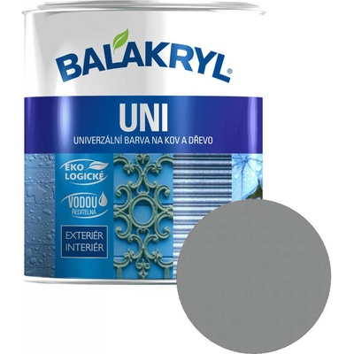 Balakryl UNI Mat na kov a drevo 0,7 kg - 0150 tmavosivá