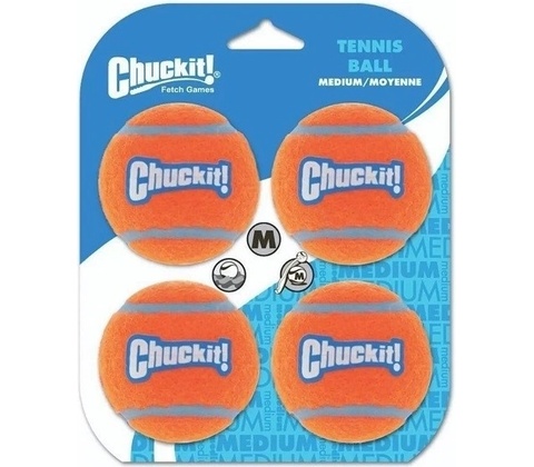Chuckit Tennis Ball Medium 4-Pack