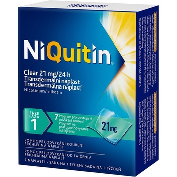 NIQUITIN CLEAR TDR 21MG/24H TDR EMP 7 I