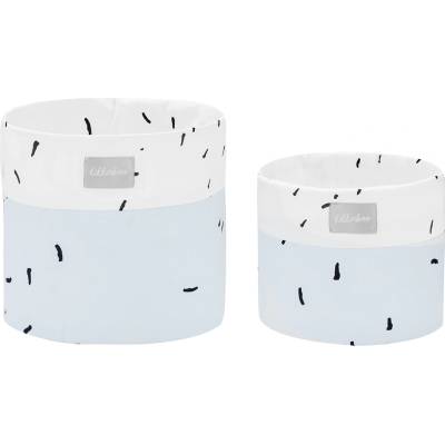 KikkaBoo Комплект кош за аксесоари 2 бр - 18см и 14см Bear with me Blue (31108030039)