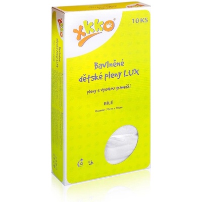 Kikko Lux Bavlněné pleny Eco 70 x 70 bílé 10 ks – Zbozi.Blesk.cz