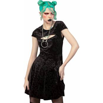 Image 1 of KILLSTAR дамска рокля KILLSTAR - Blasphemia Keyhole Skater - Черен - KSRA005209