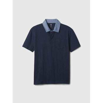 GAP Детска chambray поло риза GAP GAP | Sin | Момчешки | XS