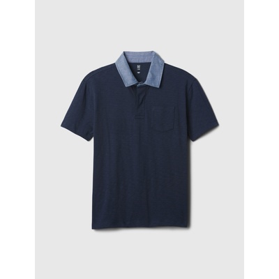 GAP Детска chambray поло риза GAP GAP | Sin | Момчешки | XS