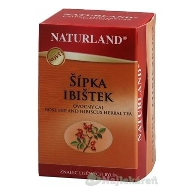 Naturland šípek + ibišek čaj 20 sáčků