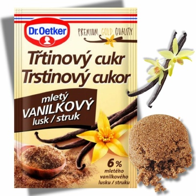 Dr. Oetker Cukr třtinový s mletým vanilkovým luskem 8 g
