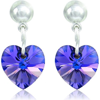 JSB se Swarovski Elements tvar srdce modré 793902sapphire