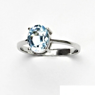 Čištín stříbrný přírodní topaz sky T 1244