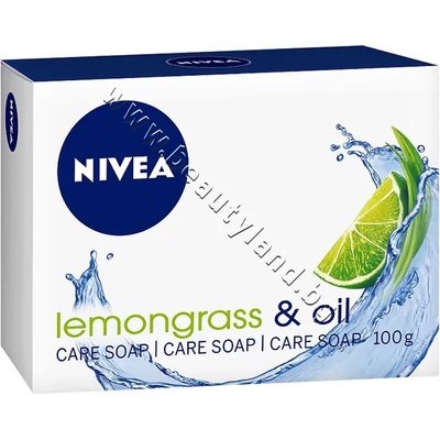 Nivea Сапун Nivea Lemongrass & Oil Cream Soap, p/n NI-80698 - Крем сапун с лимонова трева и подхранващи масла (NI-80698)