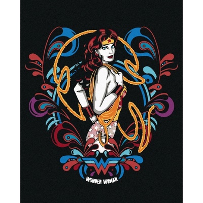 Zuty Wonder woman 60s 40 x 50 cm vypnuté plátno na rám 8596530192374