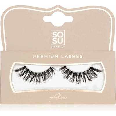 SOSU Cosmetics Premium Lashes umelé mihalnice odtieň Alex 1 ks