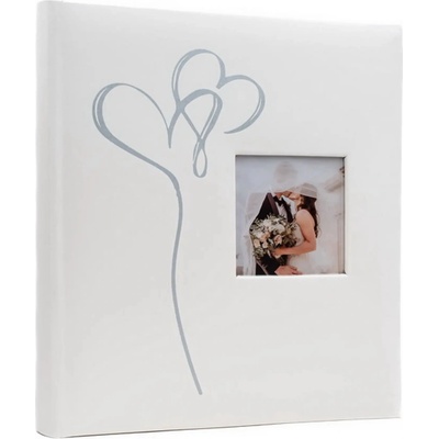 FANDY Fotoalbum na fotorůžky 29x32 cm 60 stran svatební Spirit 1 stříbrné