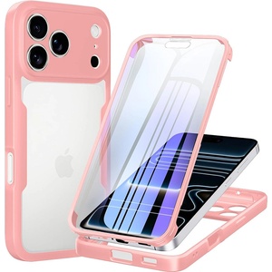 Techsuit Калъф Techsuit - ColorVerse 360 Series + Screen Protector - iPhone 18 Pro / iPhone 17 Pro - Розов (KF2366134)