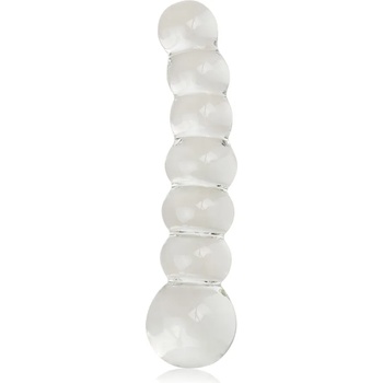 Image 1 of Lovetoy Glass Romance Beaded Dildo GS09C Clear