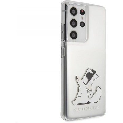 KARL LAGERFELD Гръб Karl Lagerfeld PC/TPU Choupette Eats Cover for Samsung Galaxy S21 Ultra - Прозрачен (3700740496954)