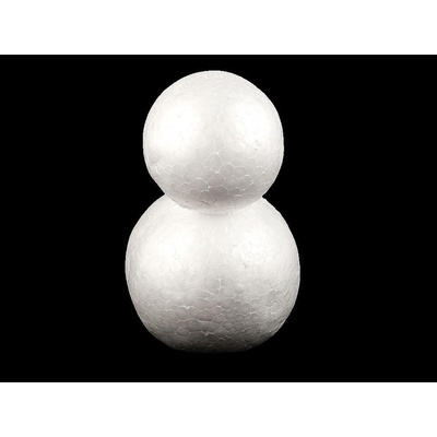 Sněhulák 9x14 cm polystyren bílá 1 ks