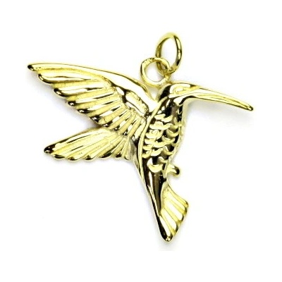 Čištín Zlatý přívěsek kolibřík P 165