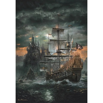 Clementoni - Puzzle Compact The Pirates Ship - 1 500 piese