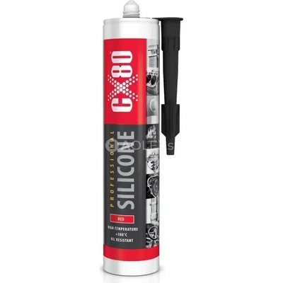 CX80 Silikón vysokoteplotný odolný až do 380°C červený 310ml