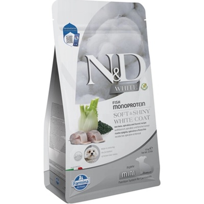 N&D White Dog Grain Free Sea Bass Spirulina & Fennel Puppy Mini 1,5 kg