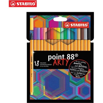 Stabilo point 88 Arty 18 ks