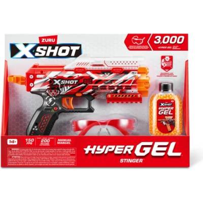 ZURU Детска играчка X Shot HYPER GEL Бластер с 3000 гел топчета Stinger