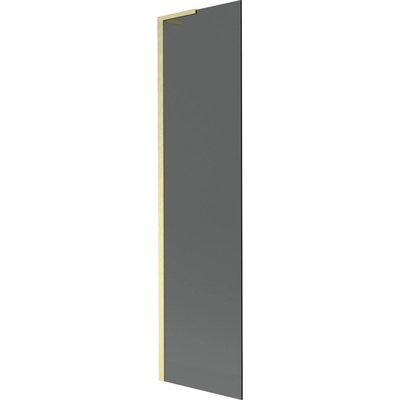 Mexen Next L параван за вана 1-крилен 50 x 150 см, графит, златен четкан - 895-050-000-03-40-55 (895-050-000-03-40-55)